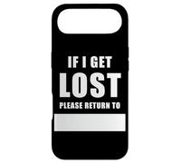 If I Get Lost Please Return to - Family Reunite Fill Blank Coque pour iPhone Air