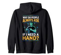 If I Need A Hand Amputation Prothèse Bras Jambe Amputé Sweat à Capuche