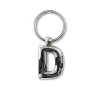 If IF Metal Letter Keyring Personalised Alphabet Letters - Silver - D Porte-clés 7 Centimeters Argenté (Silver)
