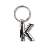 IF Metal Letter Keyring Personalised Alphabet Letters - Silver - K Porte-clés 7 Centimeters Argenté (Silver)