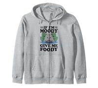 If I'm Moody Give Me Hippopotame humoristique Hungry Hippopotame Sweat à Capuche