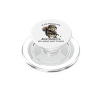 If I'm Too Quite Run! Écureuil Mignon Portant Une Tenue Militaire PopSockets PopGrip pour MagSafe