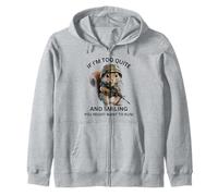 If I'm Too Quite Run! Écureuil Mignon Portant Une Tenue Militaire Sweat à Capuche