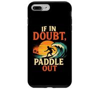 If in Doubt Paddle Out Maillot de Surf rétro Motif Coucher de Soleil Coque pour iPhone 7 Plus/8 Plus