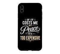 If It Costs Me My Peace Too Cher Self Care Wellness Coque pour iPhone XS Max