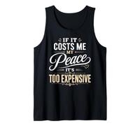 If It Costs Me My Peace Too Cher Self Care Wellness Débardeur