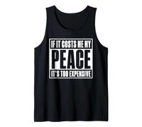 If It Costs Me My Peace Too Cher Self Care Wellness Débardeur