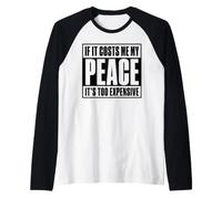 If It Costs Me My Peace Too Cher Self Care Wellness Manche Raglan