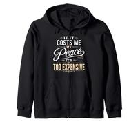 If It Costs Me My Peace Too Cher Self Care Wellness Sweat à Capuche
