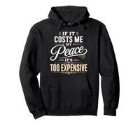 If It Costs Me My Peace Too Cher Self Care Wellness Sweat à Capuche