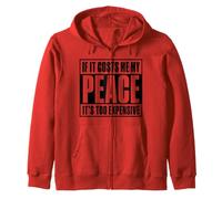 If It Costs Me My Peace Too Cher Self Care Wellness Sweat à Capuche