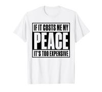 If It Costs Me My Peace Too Cher Self Care Wellness T-Shirt