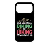 If It Involves Biking and Hiking Count Me in Camping Camper Coque pour iPhone 17 Pro Max