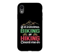 If It Involves Biking and Hiking Count Me in Camping Camper Coque pour iPhone XR