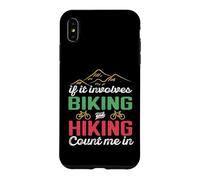 If It Involves Biking and Hiking Count Me in Camping Camper Coque pour iPhone XS Max