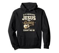 If It Involves Jesus and Guitars Guitarist Christian Music Sweat à Capuche