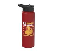 If It Quacks Like a Duck I Probably Need It Canard en caoutchouc Stainless Steel Insulated Water Bottle