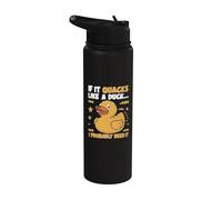 If It Quacks Like a Duck I Probably Need It Canard en caoutchouc Stainless Steel Insulated Water Bottle