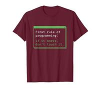 If It Works Don't Touch It Programmation Funny Coding Rules T-Shirt