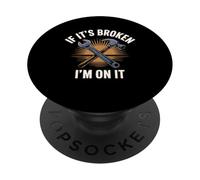 If It's Broken I'm On It Outils de réparation PopSockets PopGrip Adhésif