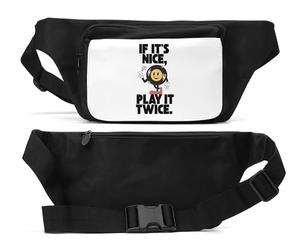 If It's Nice Play It Twice Record Sac banane unisexe Noir