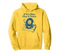 If It's Nice Play It Twice Retro Vinyl Record Music Lover Sweat à Capuche
