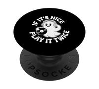 If It's Nice Play It Twice Vinyl Fan Collector Music - PopSockets PopGrip Adhésif