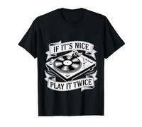 If It's Nice Play It Twice Vinyl Fan Collector Music - T-Shirt Graphique avec Valeur
