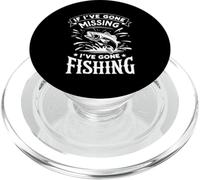 If I've Gone Missing I've Gone Fishing - Pêcheur rétro drôle PopSockets PopGrip pour MagSafe