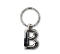 IF Metal Letter Keyring Personalised Alphabet Letters - Silver - B Porte-clés 7 Centimeters Argenté (Silver)