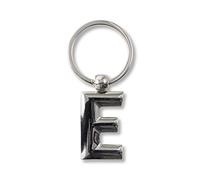 If Metal Letter Keyring Personalised Alphabet Letters - Silver -E Porte-clés 7 Centimeters Argenté (Silver)