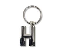 IF Metal Letter Keyring Personalised Alphabet Letters - Silver - H Porte-clés 7 Centimeters Argenté (Silver)