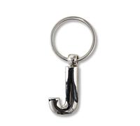 IF Metal Letter Keyring Personalised Alphabet Letters - Silver - J Porte-clés 7 Centimeters Argenté (Silver)