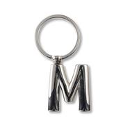If Metal Letter Keyring Personalised Alphabet Letters - Silver - M Porte-clés 7 Centimeters Argenté (Silver)