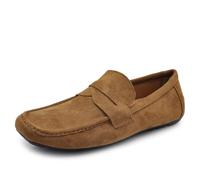 IF Mode Chaussures Mocassins Slip On Loafers Doux Homme Suède Synthétique Cuir Suède 2Y219, 219 Camel, 42 EU