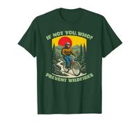 If Not You, Who? Smokey Bear Mountain Biking Retro T-Shirt
