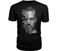 If One Day The Speed Kill Me Do Not Cry Paul Walker Quote Gifts T-Shirt L