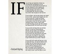 IF Poem Art Print IF Poem by Rudyard Kipling Art Print IF Poster If Poem Poster If Poem Print If Poem Wall Art If you can If by Kipling Poem (13cm x 18cm, Ivory)