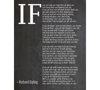 IF Poem Art Print IF Poem by Rudyard Kipling Art Print IF Poster If Poem Poster If Poem Print If Poem Wall Art If you can If by Kipling Poem (51cm x 76cm, Chalkboard Black)