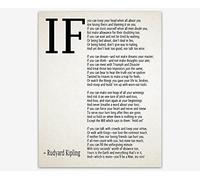 IF Poem Art Print IF Poem by Rudyard Kipling Art Print IF Poster If Poem Poster If Poem Print If Poem Wall Art If you can If by Kipling Poem (Ivory, 28cm x 36cm)