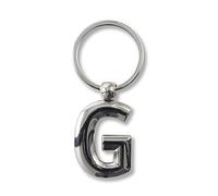 if Porte-clés en métal avec lettres de l'alphabet G personnalisables, 7 cm, argenté, Argenté., 7 cm, Classique