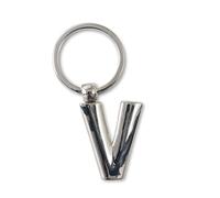 if Porte-clés en métal avec lettres de l'alphabet V, 7 cm, argenté, Argenté., 7 cm, Classique