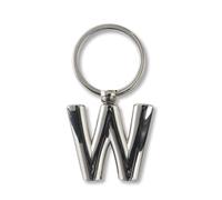 if Porte-clés lettre W en métal personnalisable 7 cm Argenté, Argenté., 7 cm, Classique