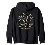 If Scared Will Retreat in My Shell Introvert Sweat à Capuche