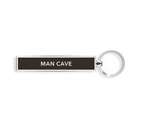 IF Show Offs Keys Metal Slogan Keyring Gift - Man Cave Porte-clés, 8 cm, Noir (Black)