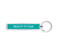 IF Show Offs Keys Metal Slogan Keyring Gift - Reality TV Star Porte-clés, 8 cm, Bleu (Sky Blue)