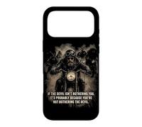 If The Devil Isn't Bothering You... Men Christian Motorcycle Coque pour iPhone 17 Pro Max