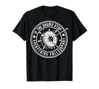 If The Drums Stop Drums Player Batteurs Musicien Drumming T-Shirt