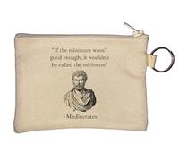 If The Minimum Wasn't Good Enough It Wouldn't Be Minimum Mediocrates Porte-monnaie Beige
