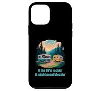 If The RV's Rockin', It Might Need Blockin' Camper Trailer Coque pour iPhone 12 Mini